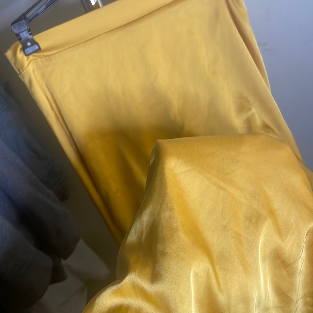 Silk gold skirt